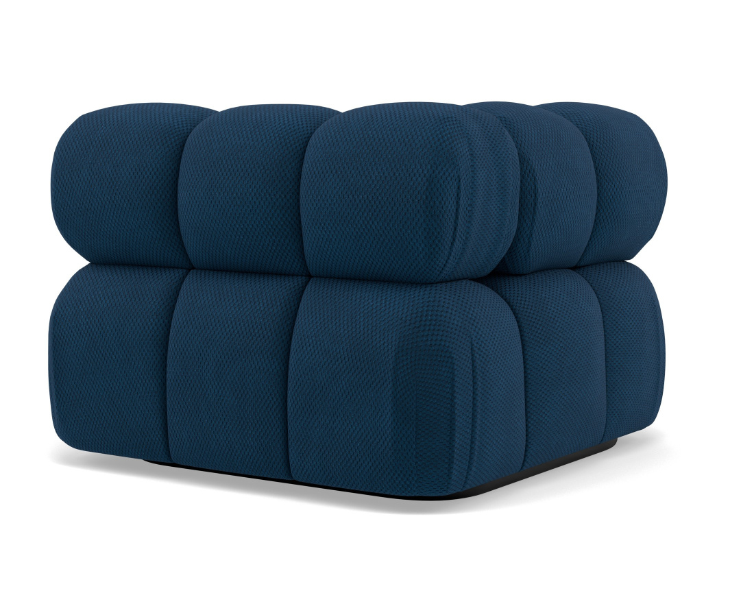 Module d'assise d'angle gauche en velours texturé Ruby