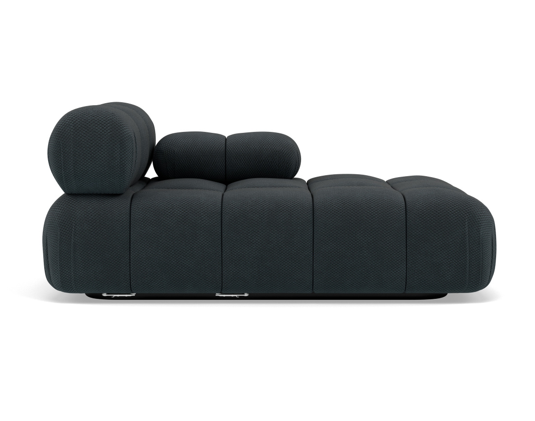 Module d'assise méridienne droite en velours texturé Ruby