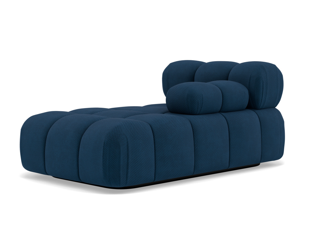 Module d'assise méridienne droite en velours texturé Ruby