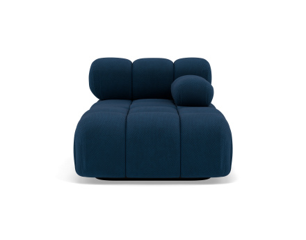 Module d'assise méridienne droite en velours texturé Ruby