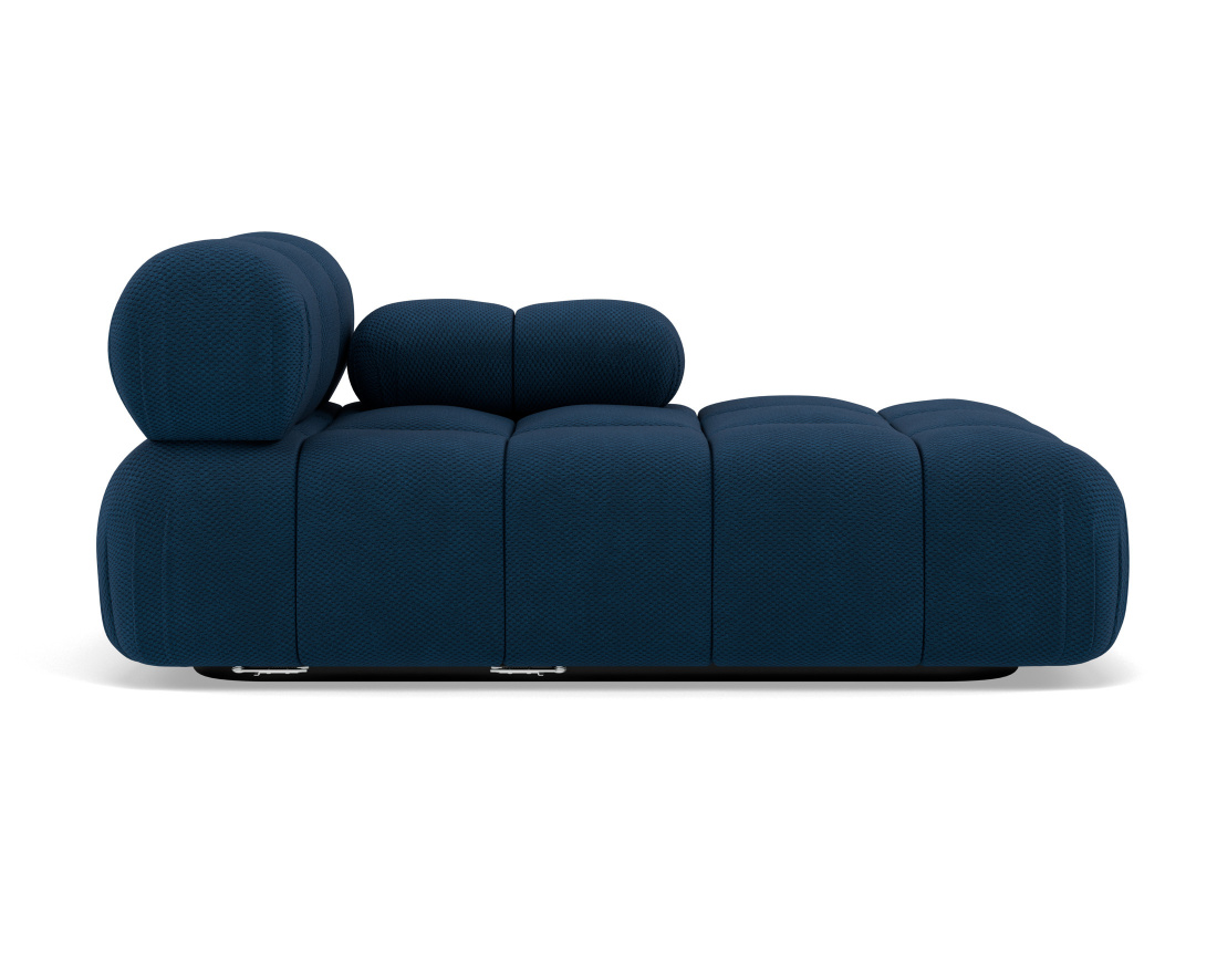 Module d'assise méridienne droite en velours texturé Ruby