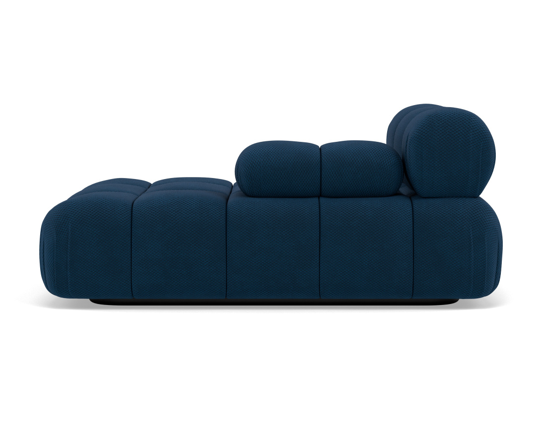 Module d'assise méridienne droite en velours texturé Ruby