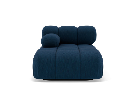 Module d'assise méridienne gauche en velours texturé Ruby