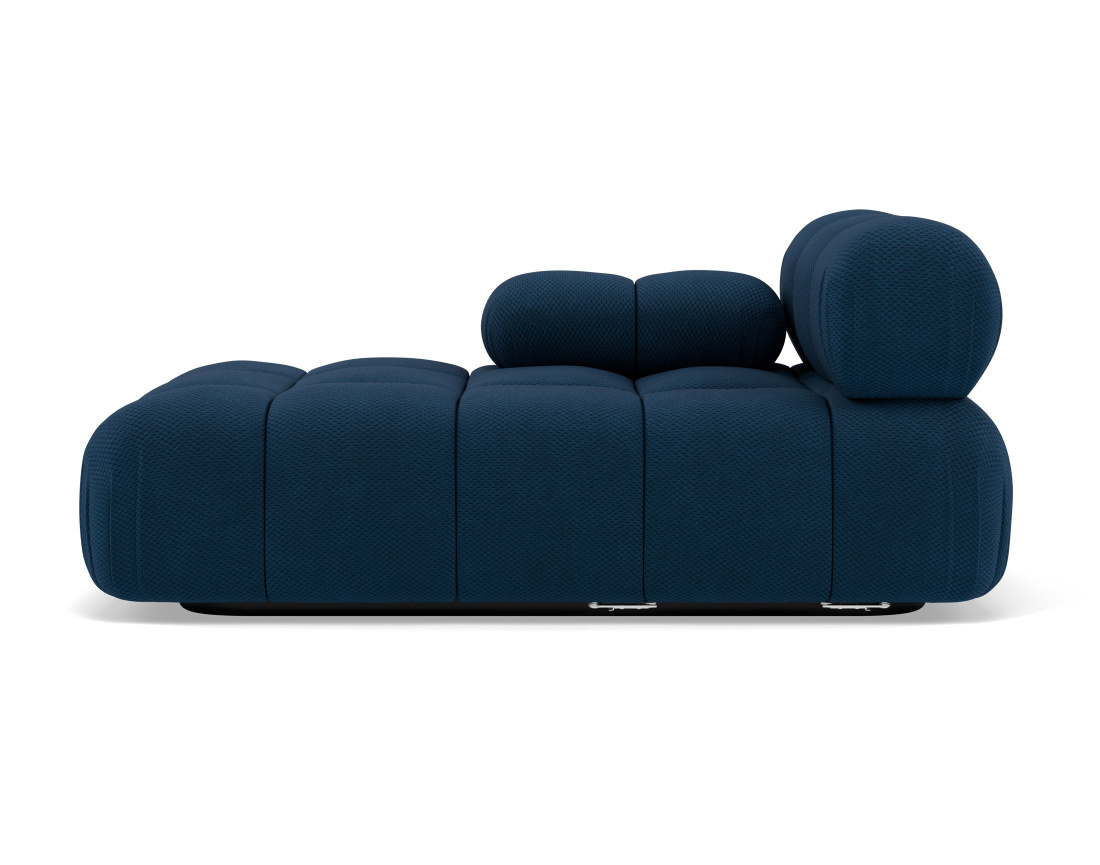 Module d'assise méridienne gauche en velours texturé Ruby