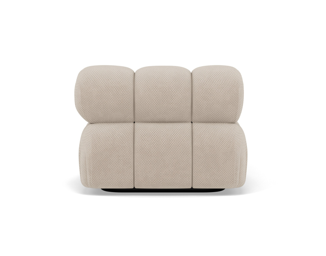 Module d'assise méridienne gauche en velours texturé Ruby Module d'assise méridienne gauche en velours texturé Ruby