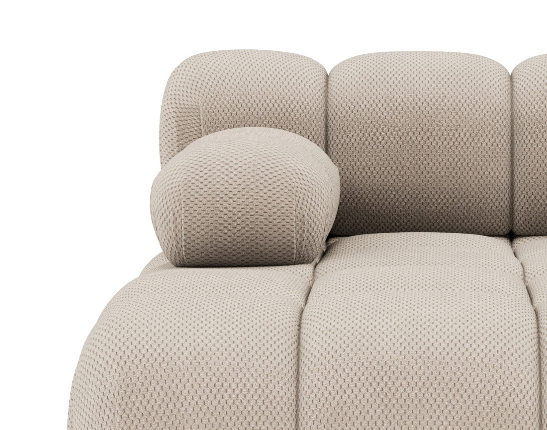 Module d'assise méridienne gauche en velours texturé Ruby Module d'assise méridienne gauche en velours texturé Ruby