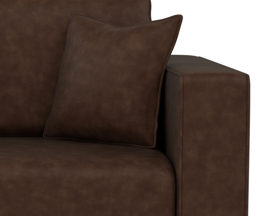 Canapé droit 2 places en simili Topaze