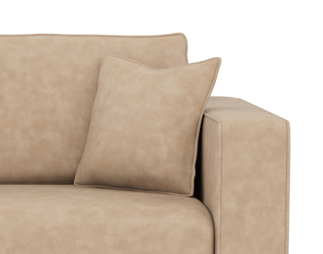 Canapé d'angle réversible 4 places convertible avec coffre en simili Topaze