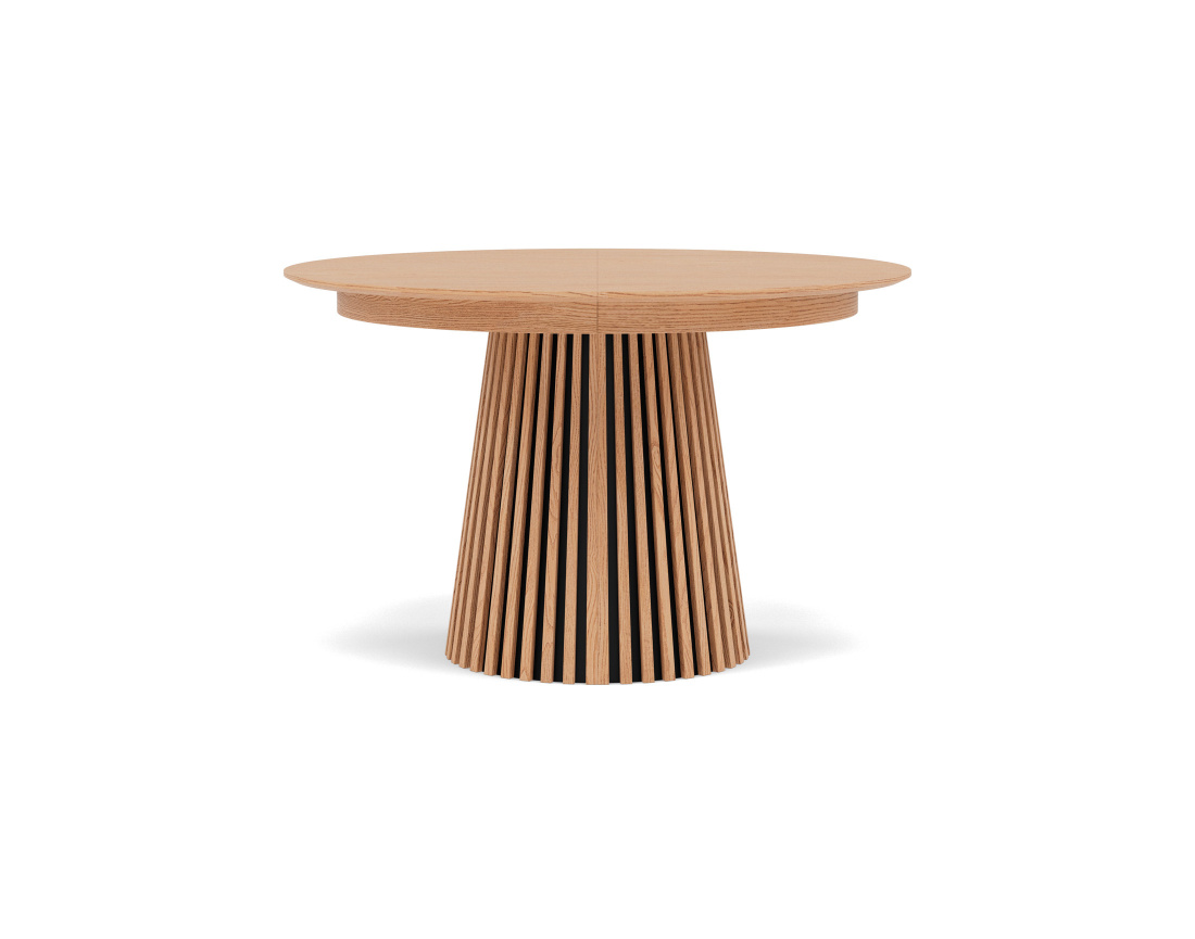 Table à manger ronde extensible bois 4 à 8 personnes Freya