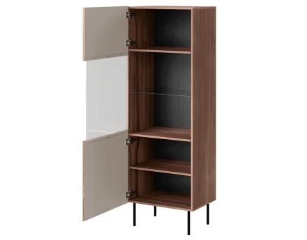 Vitrine bois 1 porte 183 cm Franco