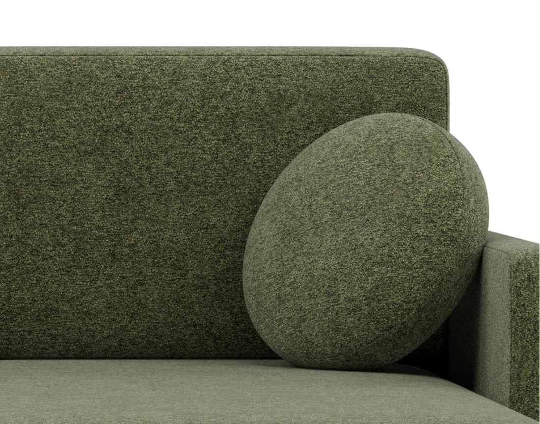 Canapé d'angle réversible 4 places convertible avec coffre en velours texturé Calypso