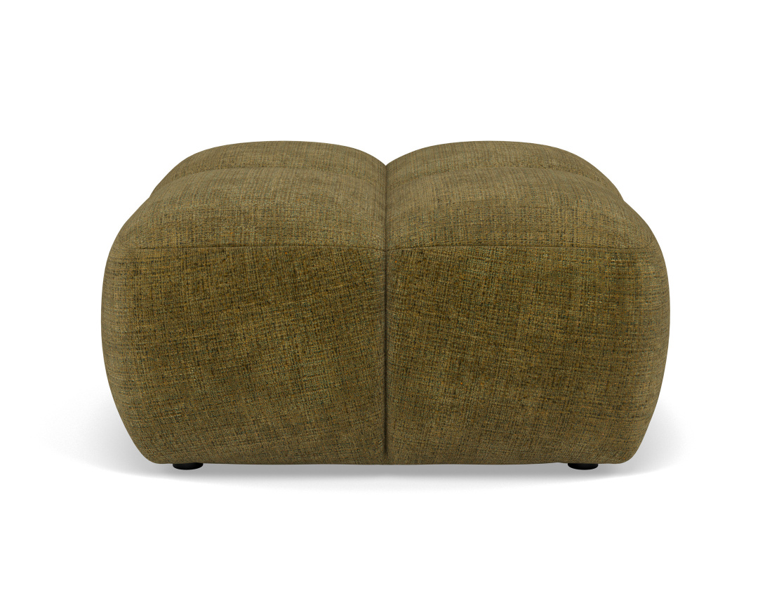 Pouf en velours texturé Grace