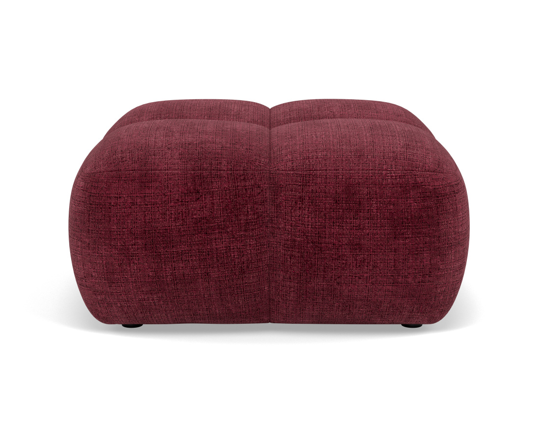 Pouf en velours texturé Grace