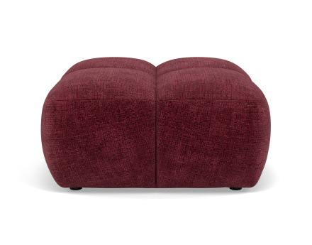 Pouf en velours texturé Grace