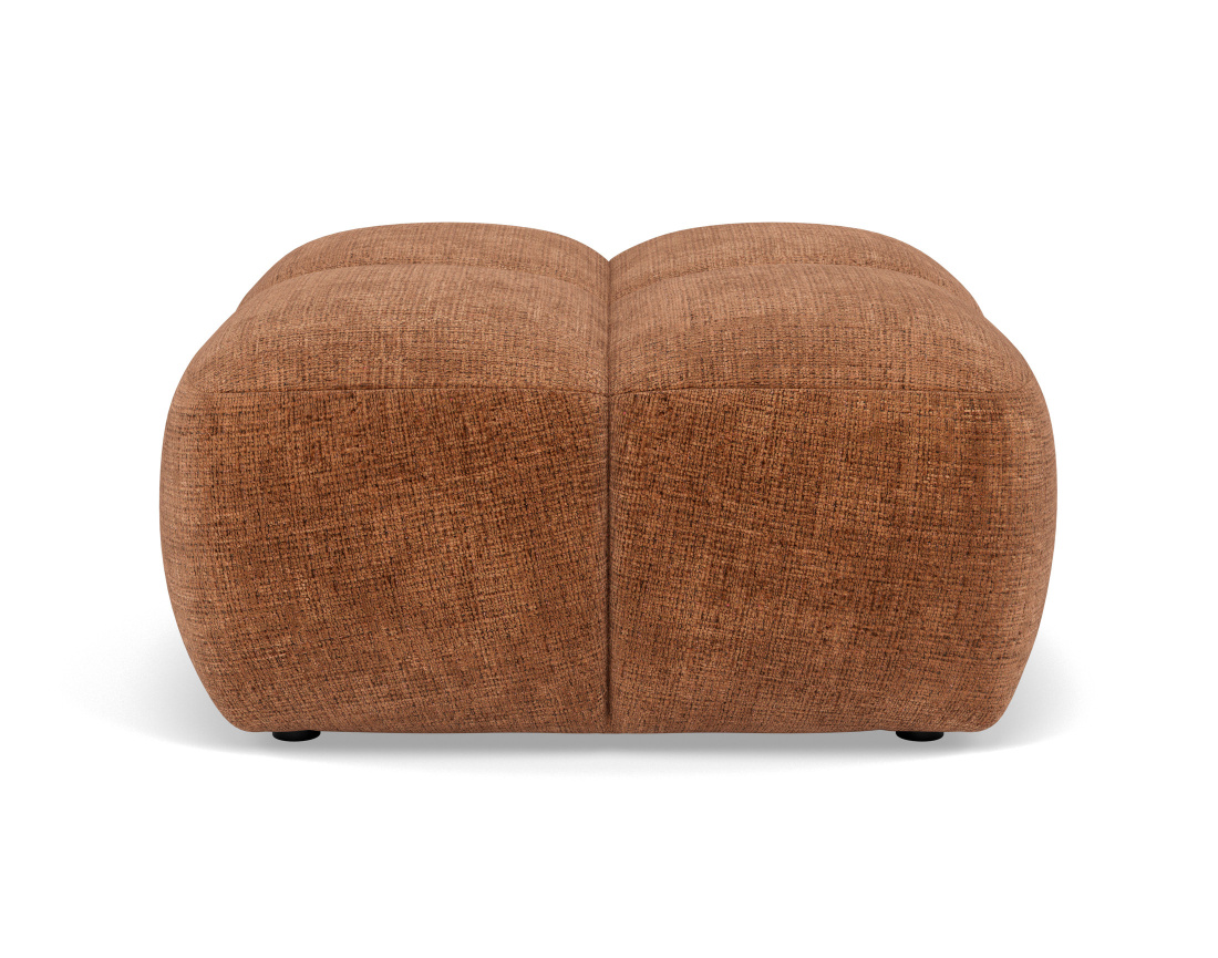 Pouf en velours texturé Grace