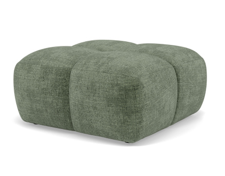 Pouf en velours texturé Grace