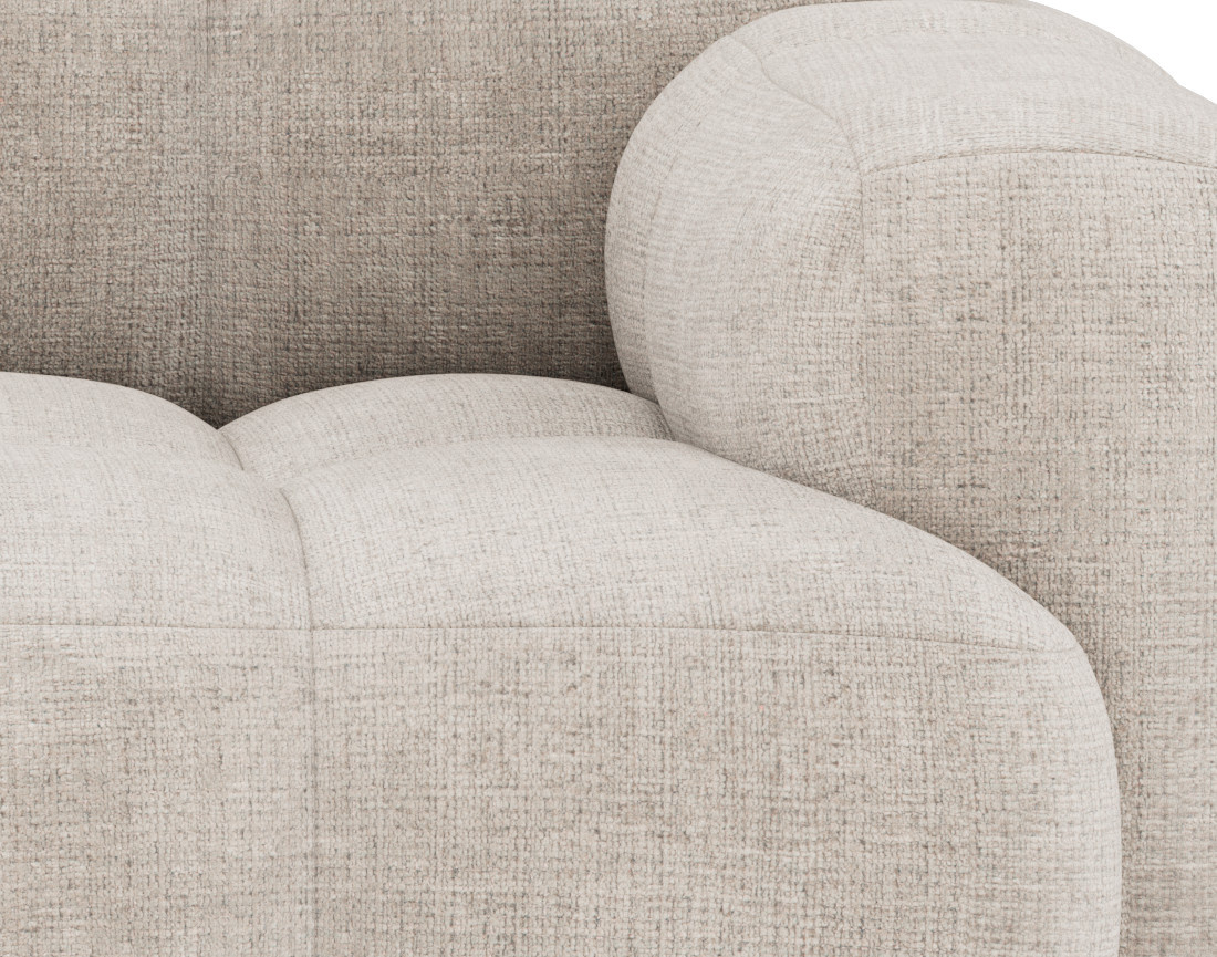 Canapé modulable 2 places en velours texturé Grace