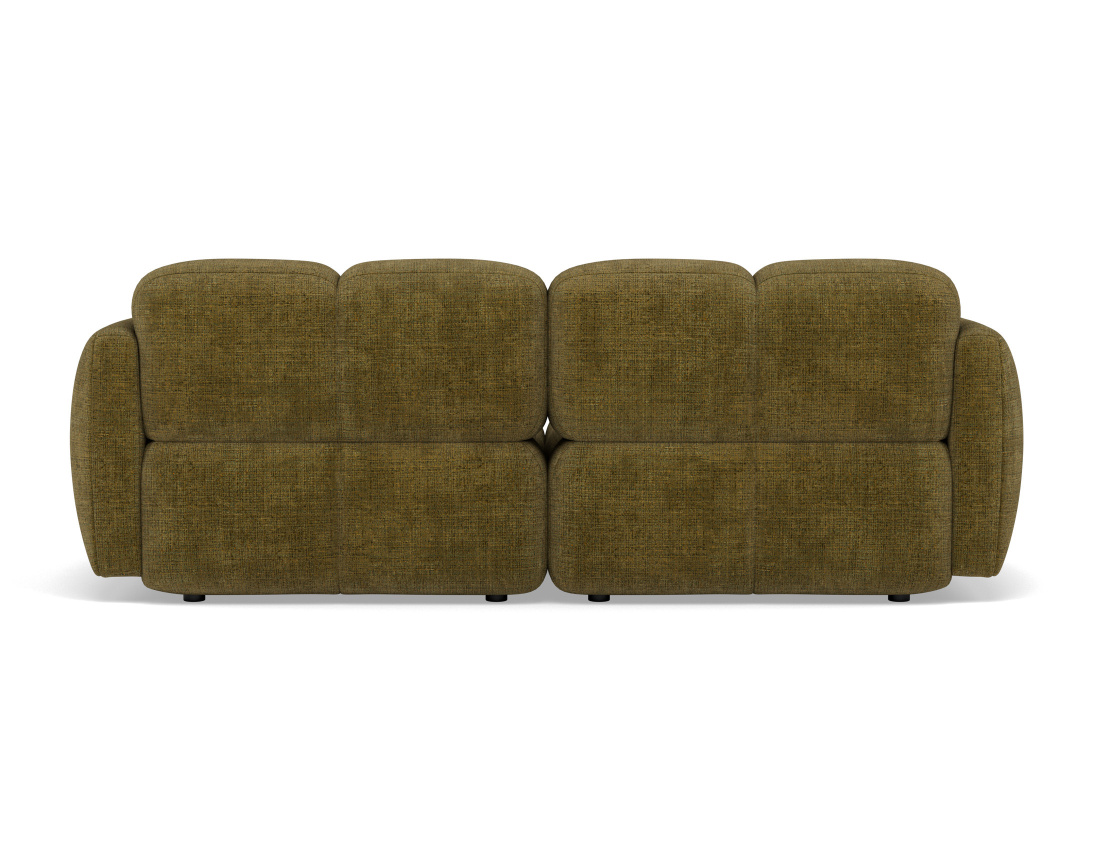 Canapé modulable 2 places en velours texturé Grace