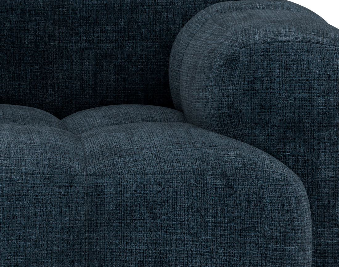 Canapé modulable 2 places en velours texturé Grace