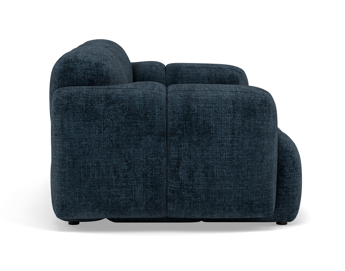 Canapé modulable 2 places en velours texturé Grace