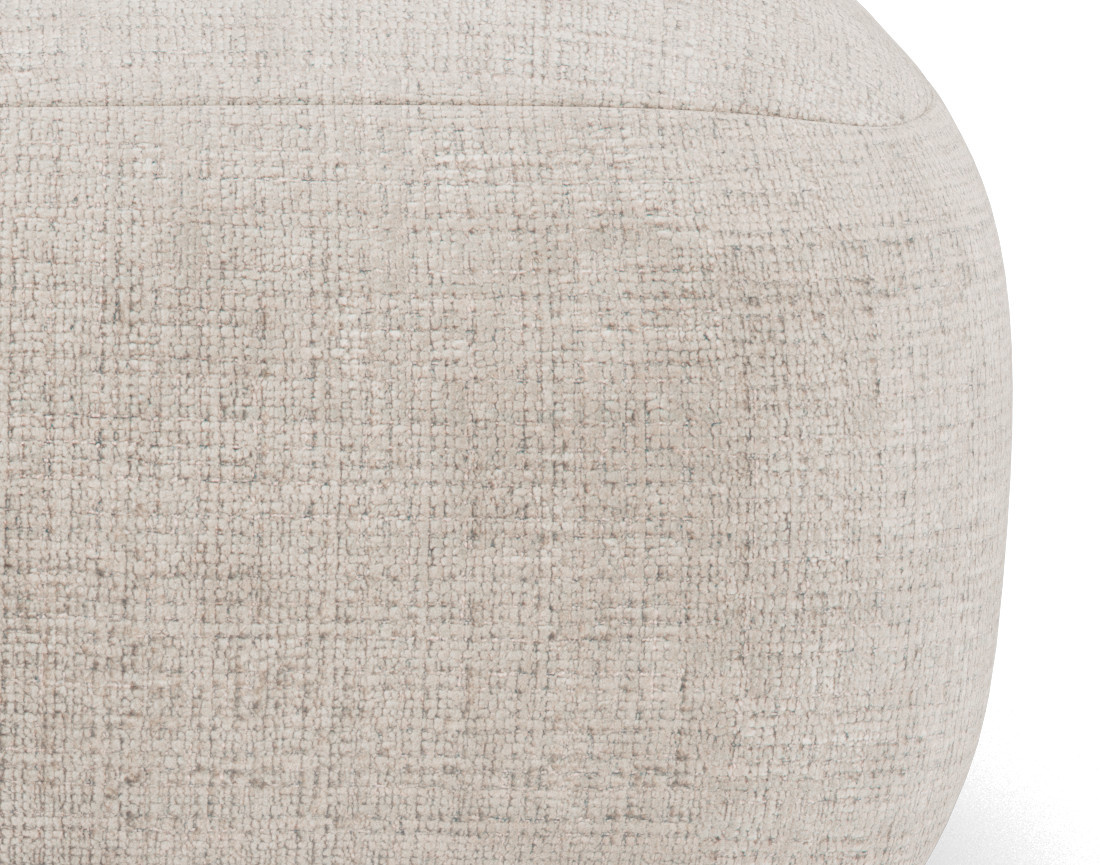 Module d'assise sans accoudoir en velours texturé Grace