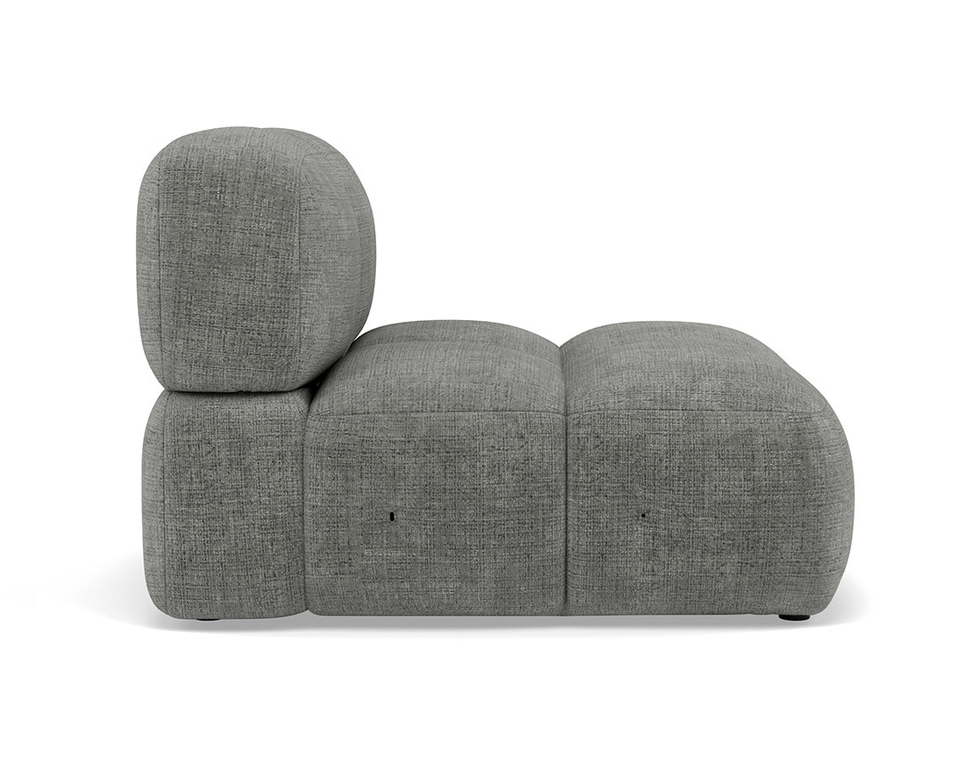 Module d'assise sans accoudoir en velours texturé Grace Module d'assise sans accoudoir en velours texturé Grace