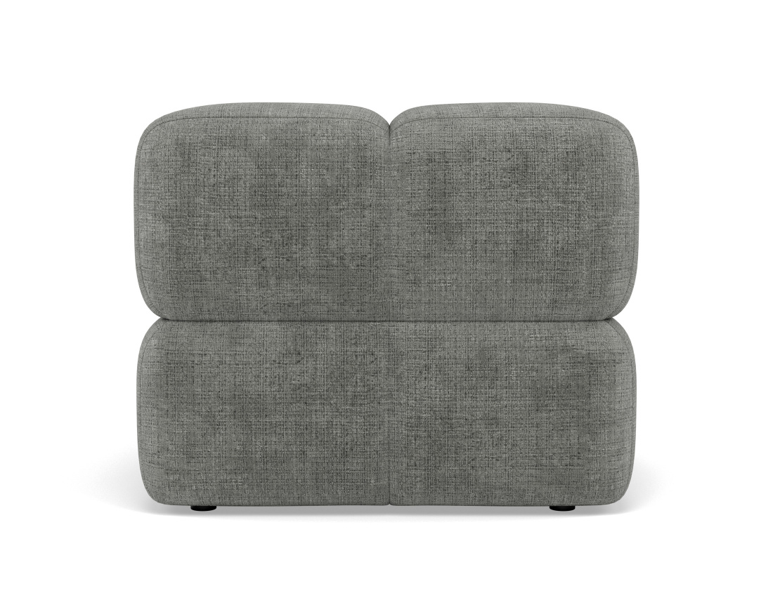 Module d'assise sans accoudoir en velours texturé Grace Module d'assise sans accoudoir en velours texturé Grace