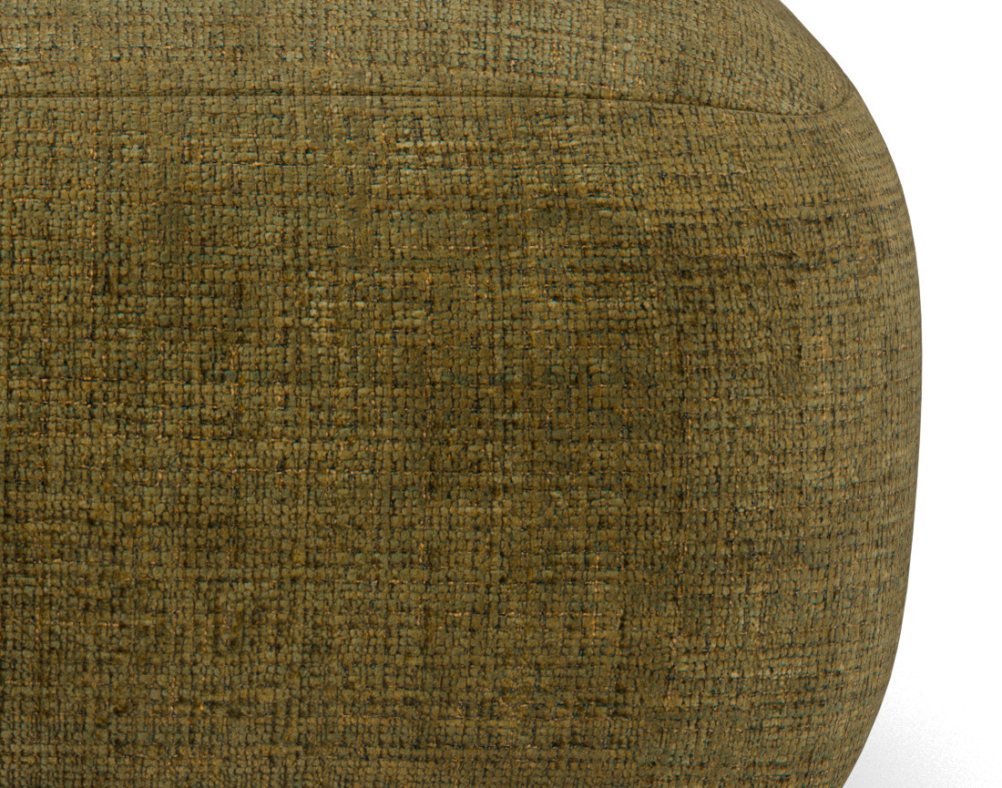 Module d'assise sans accoudoir en velours texturé Grace