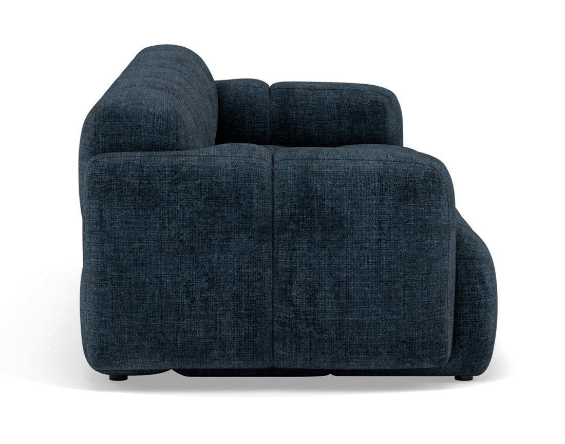 Canapé modulable 3 places en velours texturé Grace