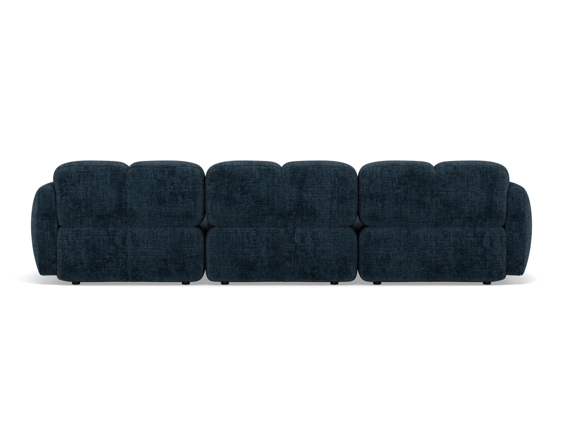 Canapé modulable 3 places en velours texturé Grace