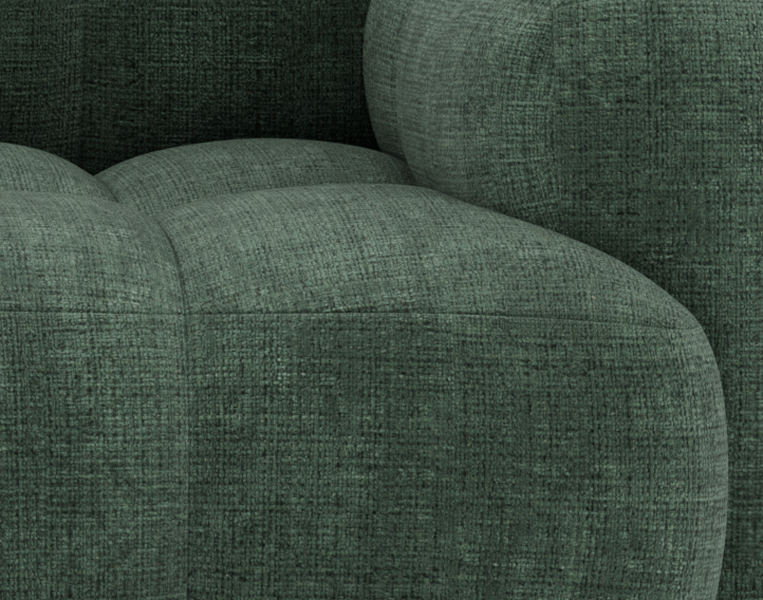 Canapé modulable 3 places en velours texturé Grace