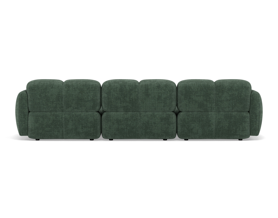 Canapé modulable 3 places en velours texturé Grace