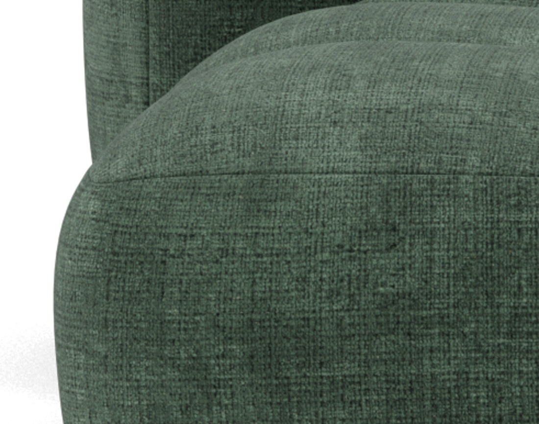 Canapé modulable d'angle réversible 4 places en velours texturé