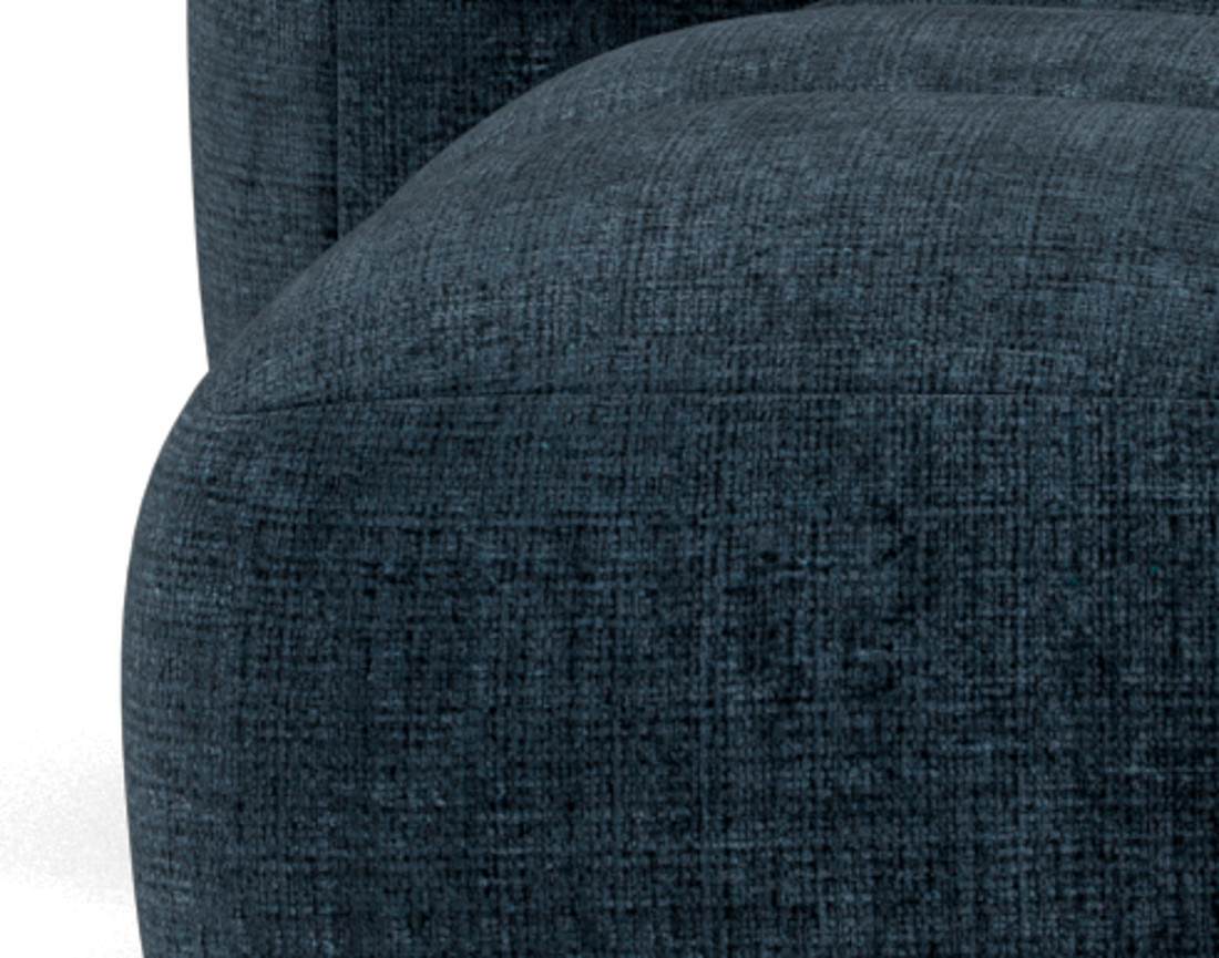 Canapé modulable d'angle réversible 4 places en velours texturé