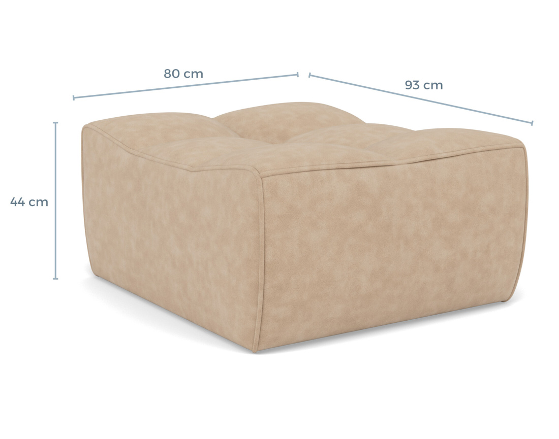 Pouf en simili Alya