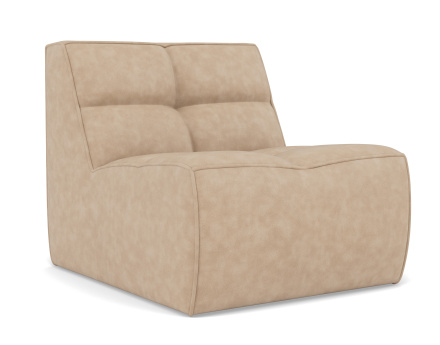 Module d'assise sans accoudoir en simili Alya