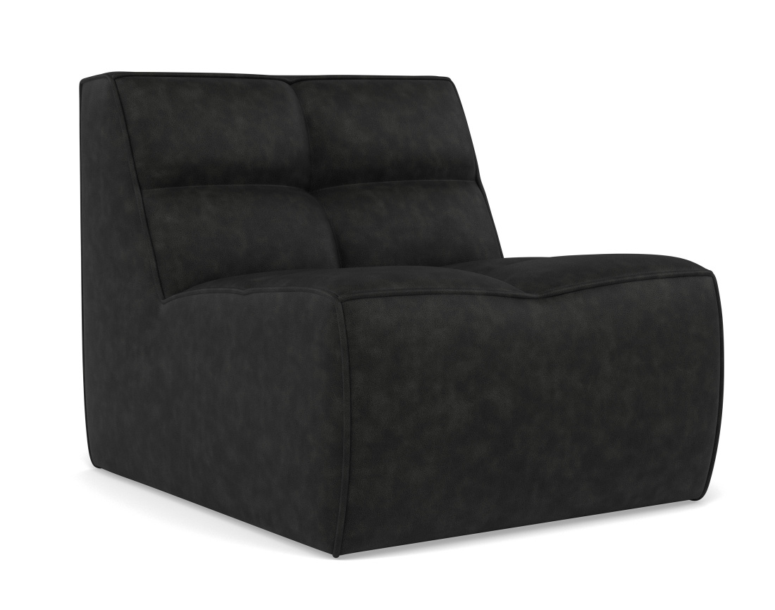 Module d'assise sans accoudoir en simili Alya