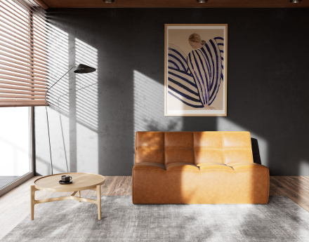 Canapé 2 places en simili Alya