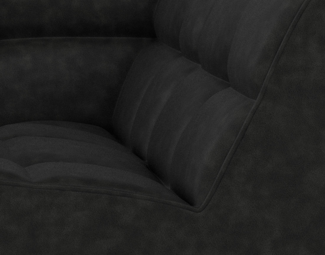 Canapé modulable d'angle réversible 4 places en simili Alya