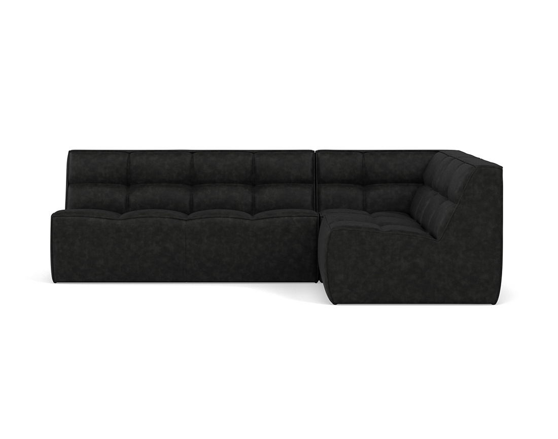 Canapé modulable d'angle réversible 4 places en simili Alya