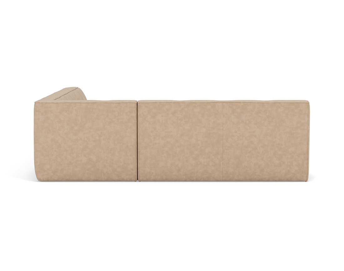 Canapé modulable d'angle réversible 5 places en simili Alya Canapé modulable d'angle réversible 5 places en simili Alya