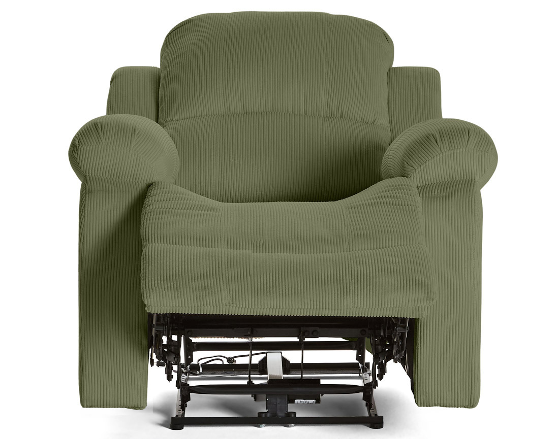 Fauteuil relax électrique en velours côtelé Armand