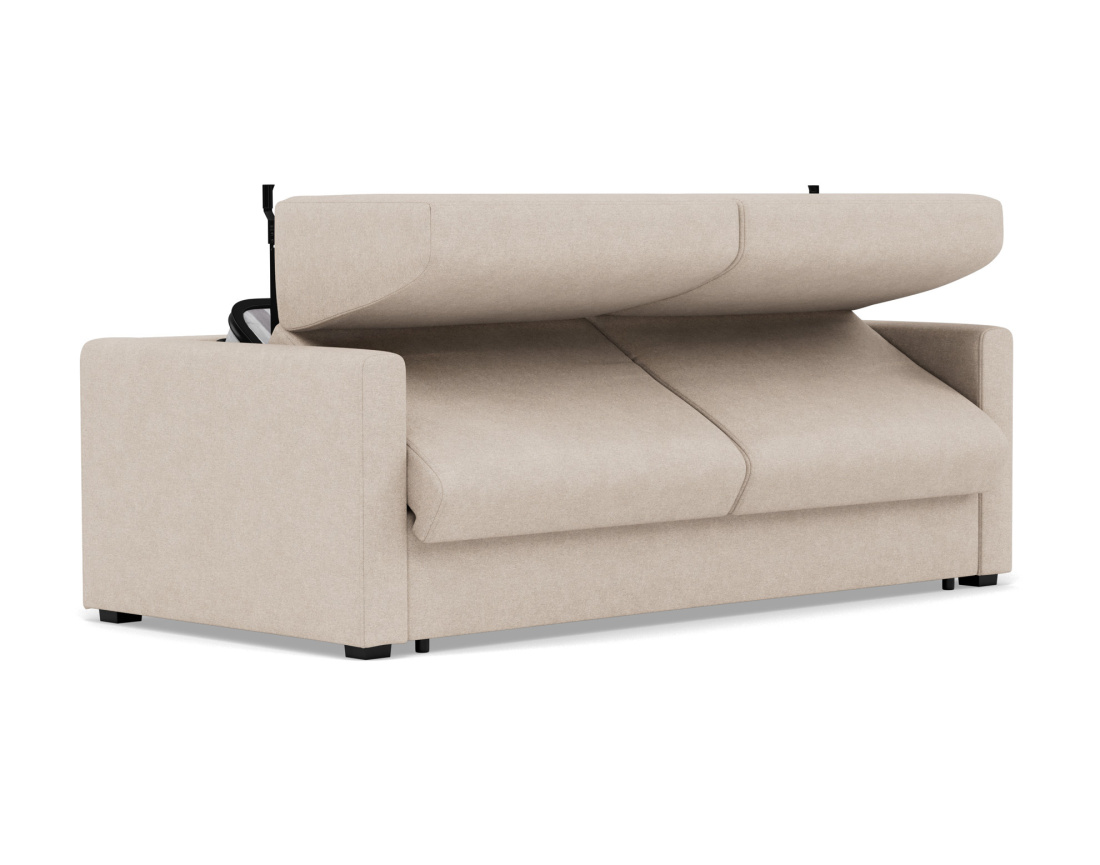 Canapé 3 places convertible express quotidien en tissu Julia