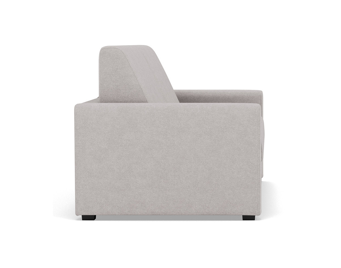 Canapé 3 places convertible couchage quotidien matelas 14 cm en tissu Julia