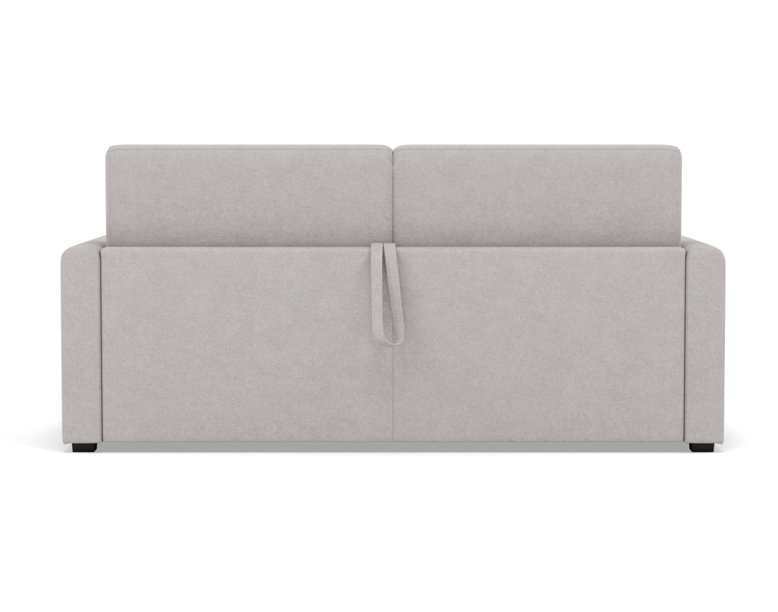 Canapé 3 places convertible couchage quotidien matelas 14 cm en tissu Julia