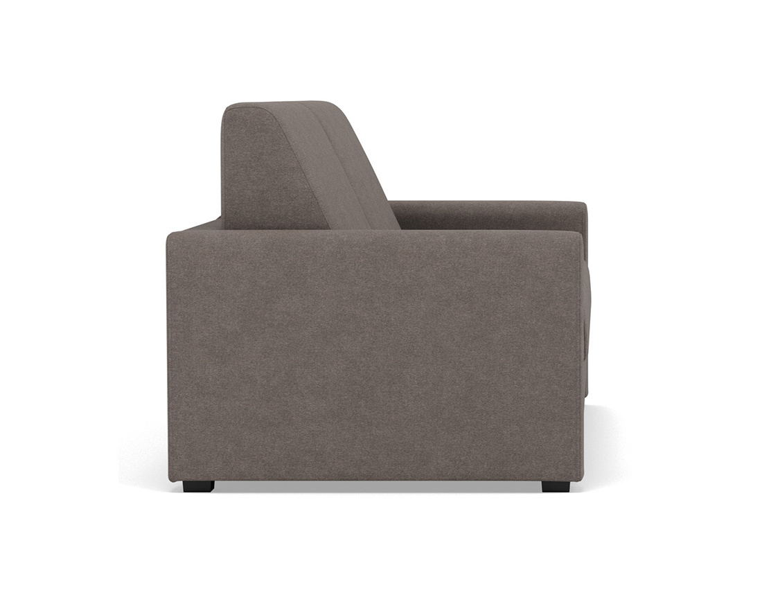 Canapé 3 places convertible couchage quotidien matelas 14 cm en tissu Julia