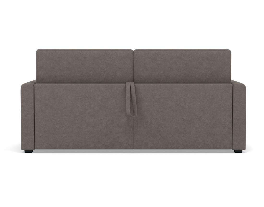 Canapé 3 places convertible couchage quotidien matelas 14 cm en tissu Julia