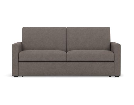 Canapé 3 places convertible couchage quotidien matelas 14 cm en tissu Julia