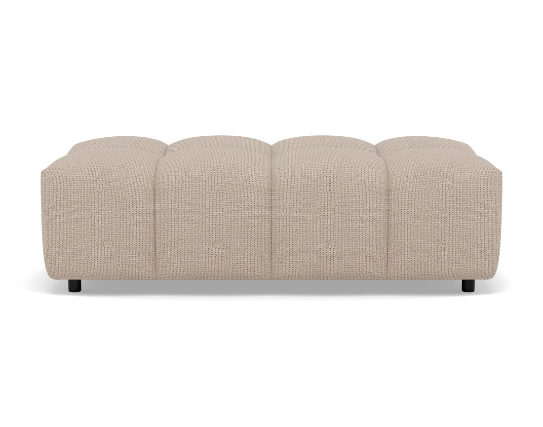 Pouf en tissu texturé Adelaide