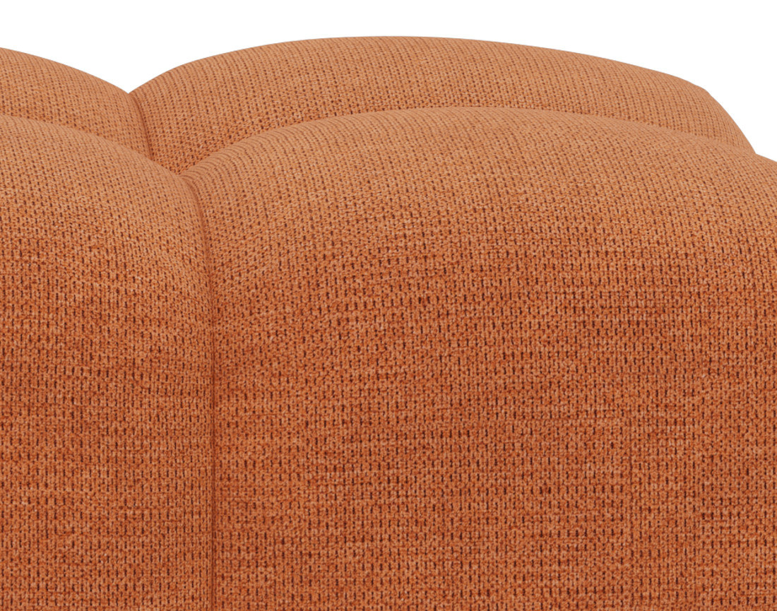 Pouf en tissu texturé Adelaide